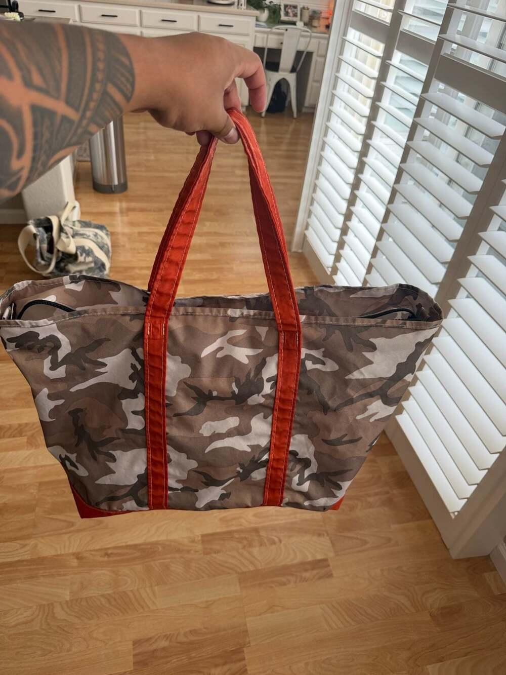 L.L.Bean Camo Tote Bag